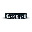 Elite Athletic Gear NEVER GIVE UP Wristband XL (9") kaufen bei haghpowered.com