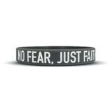 Elite Athletic Gear NO FEAR, JUST FAITH Wristband XL (9") kaufen bei haghpowered.com
