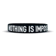 Elite Athletic Gear NOTHING IS IMPOSSIBLE Wristband XL (9") kaufen bei haghpowered.com