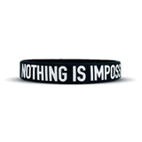 Elite Athletic Gear NOTHING IS IMPOSSIBLE Wristband XL (9") kaufen bei haghpowered.com