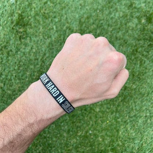 Elite Athletic Gear WORK HARD IN SILENCE Wristband XL (9") kaufen bei haghpowered.com