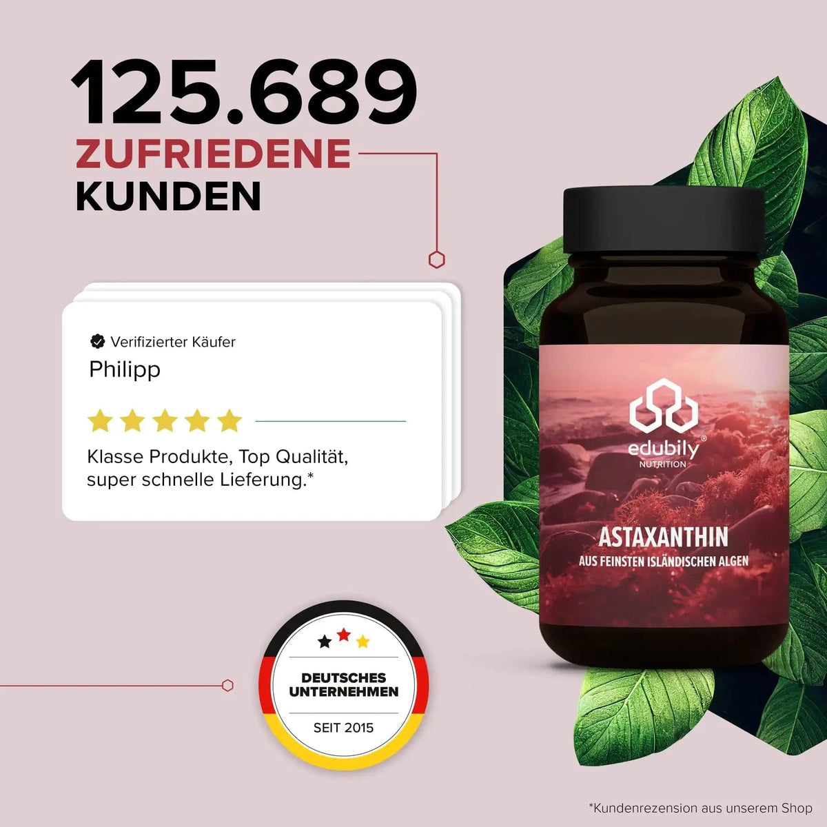 Astaxanthin kaufen -  edubily Gesundheit  - Fitness Onlineshop