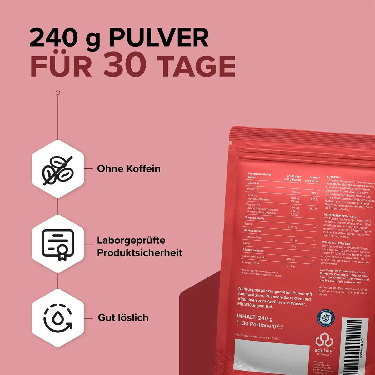 Citrullin plus kaufen -  edubily Citrullin  - Fitness Onlineshop