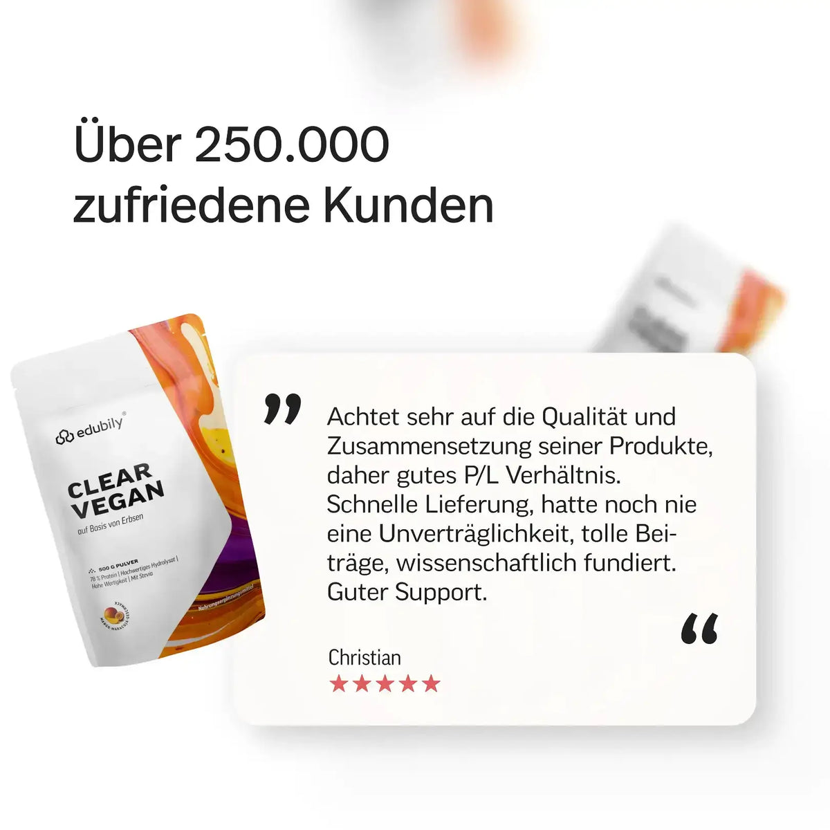 Clear Vegan Mango Maracuja kaufen -  edubily Vegane Proteinpulver  - Fitness Onlineshop