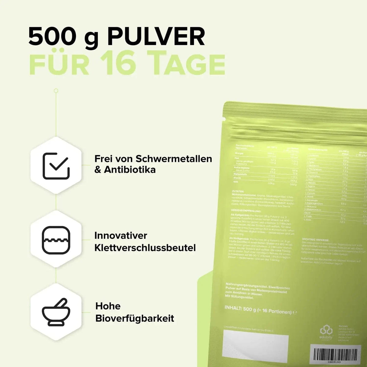 Clear Whey kaufen -  edubily Whey Proteinpulver  - Fitness Onlineshop