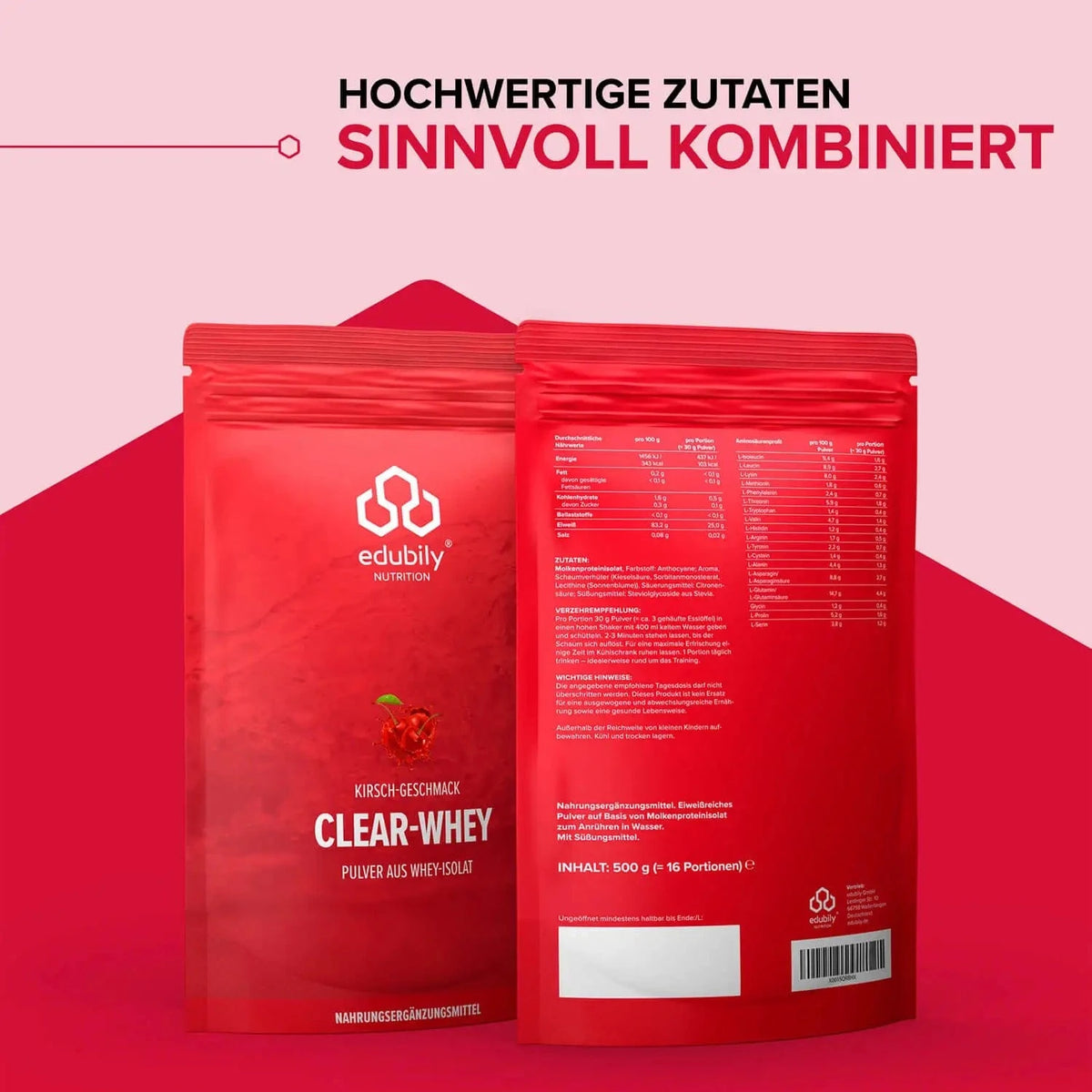 Clear Whey kaufen -  edubily Whey Proteinpulver  - Fitness Onlineshop