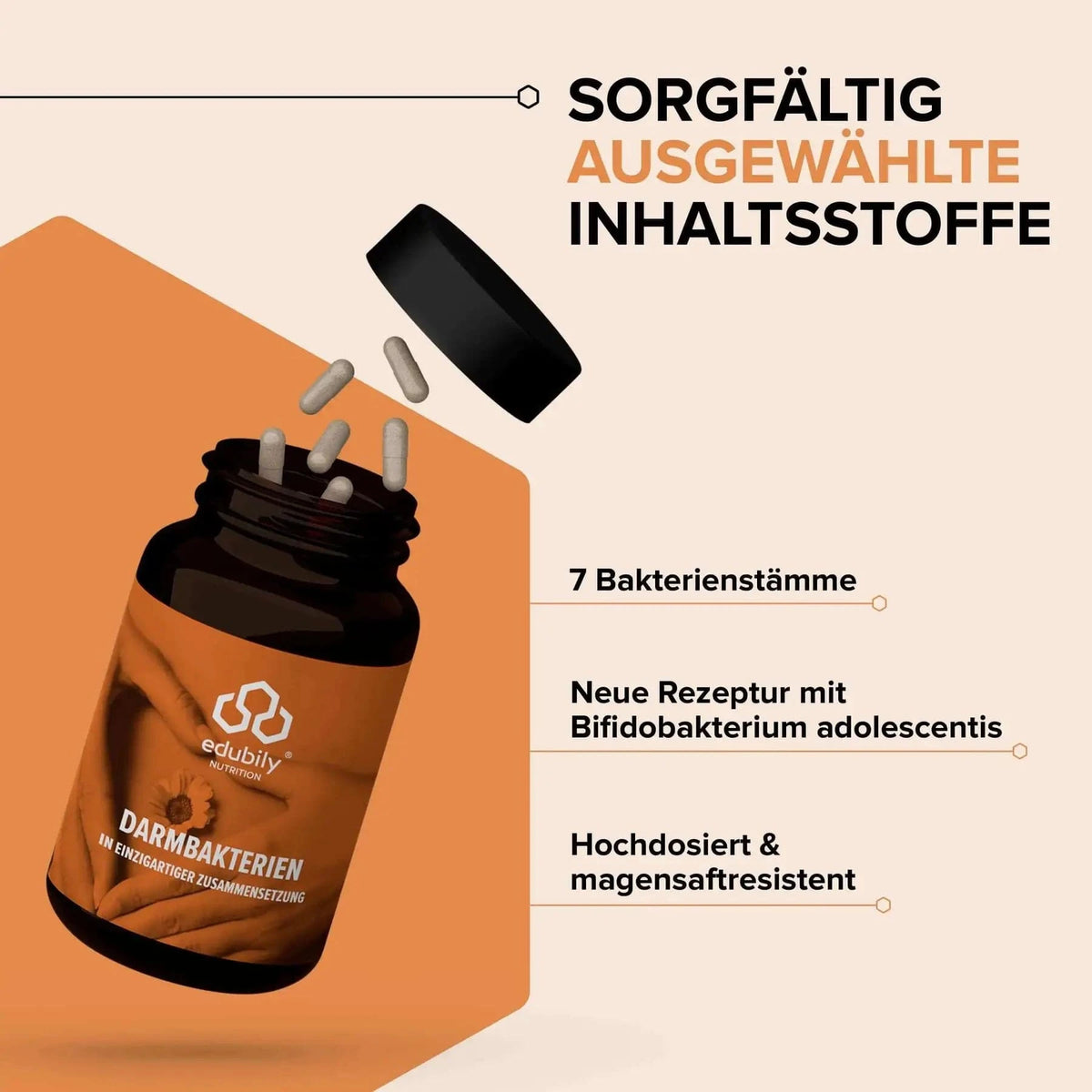 Darmbakterien kaufen -  edubily Verdauung  - Fitness Onlineshop