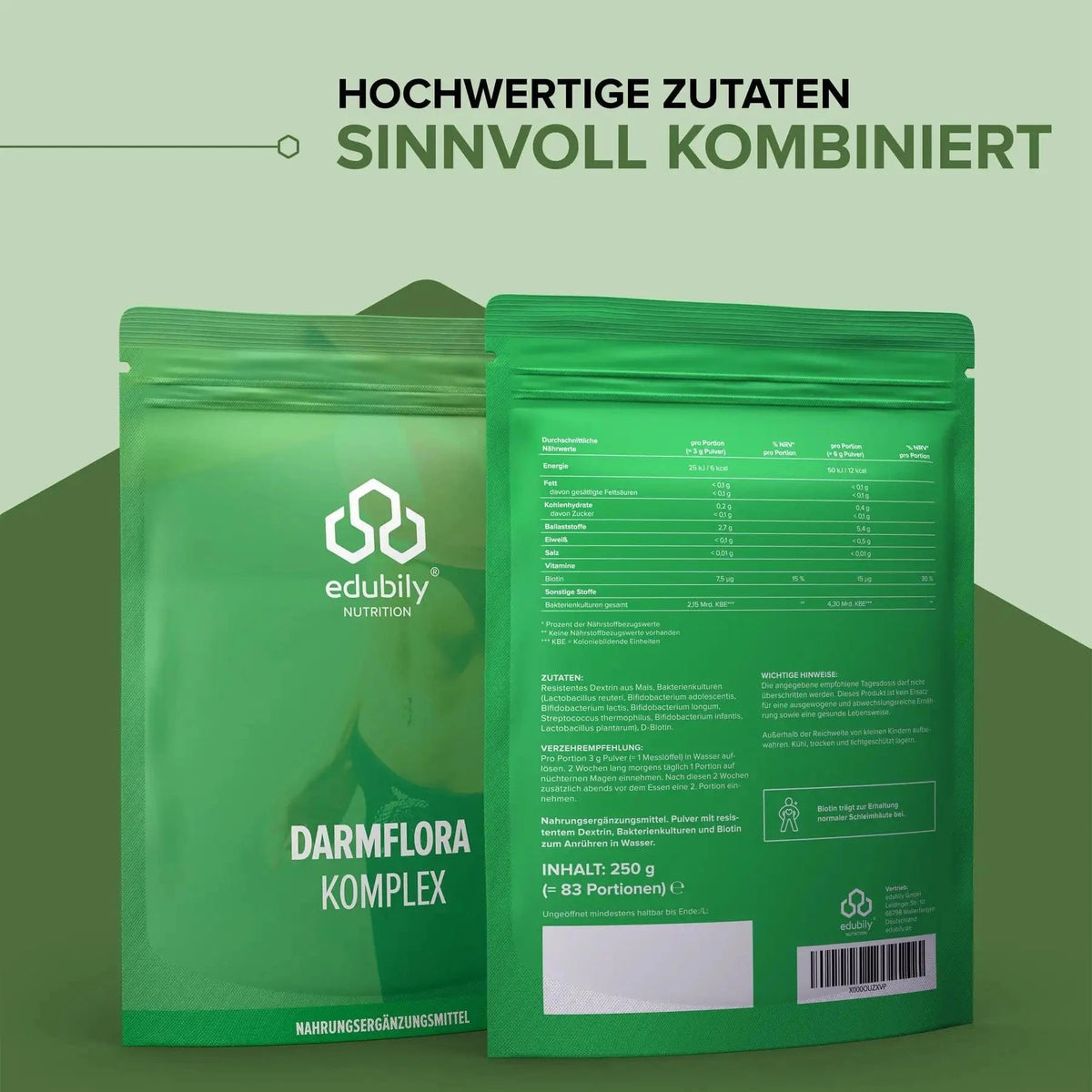 Darmflora-Komplex kaufen -  edubily Verdauung  - Fitness Onlineshop