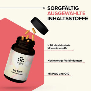 Das Multi - Premium Multivitamin kaufen -  edubily Vitamine  - Fitness Onlineshop