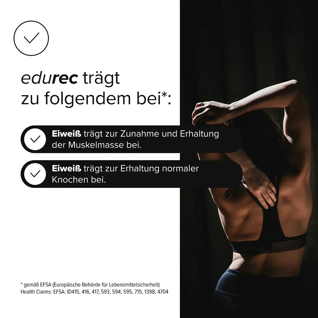 edurec (Post-Workout-Shake) kaufen -  edubily Whey Proteinpulver  - Fitness Onlineshop