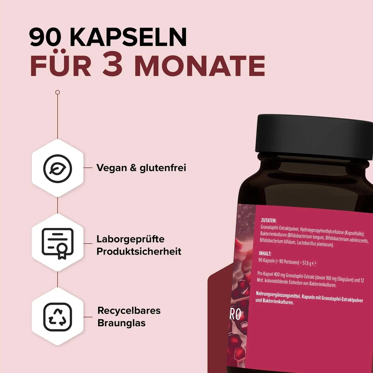 Granatapfel-Extrakt PRO kaufen -  edubily Extrakte  - Fitness Onlineshop