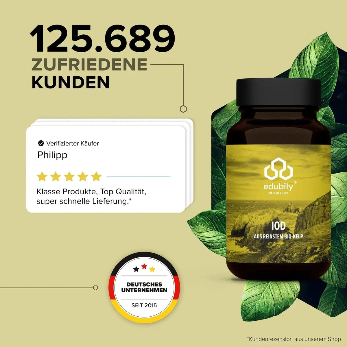 Iod Kapseln – aus reinstem Bio-Kelp kaufen -  edubily Jod  - Fitness Onlineshop