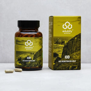 Iod Kapseln – aus reinstem Bio-Kelp kaufen -  edubily Jod  - Fitness Onlineshop