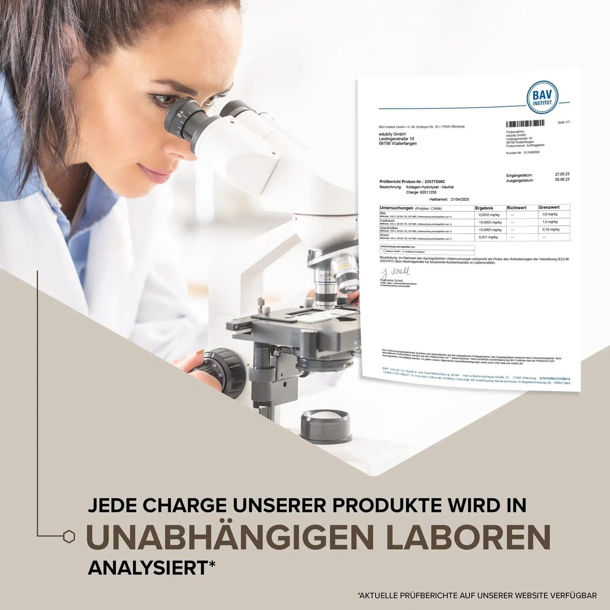 Kollagen-Hydrolysat Pulver kaufen -  edubily Kollagen  - Fitness Onlineshop