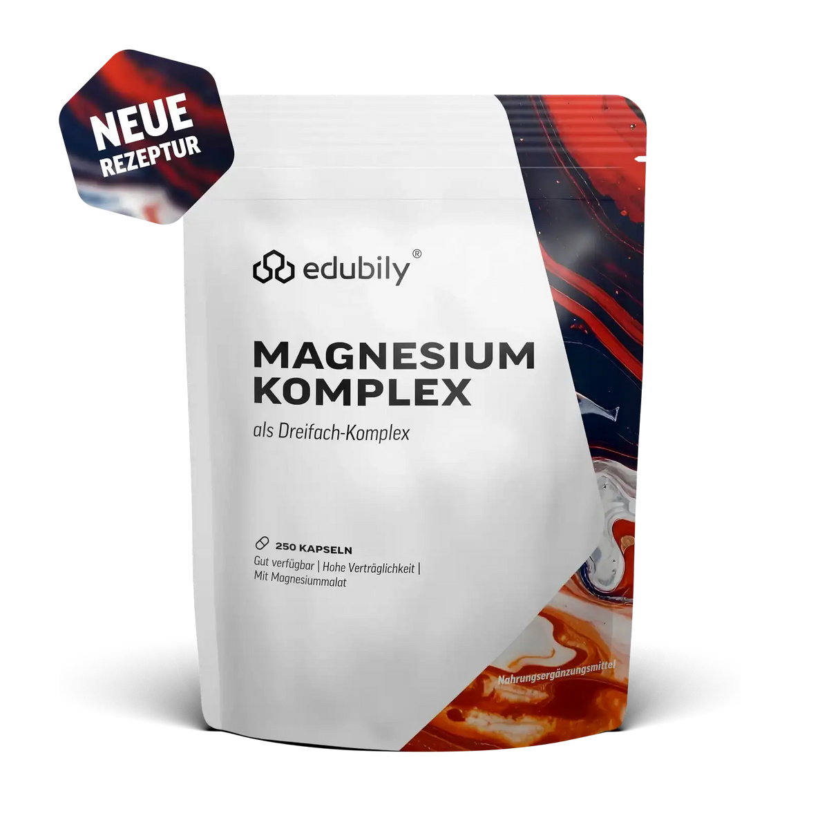 Magnesium-Kapseln 250 Kapseln kaufen -  edubily Magnesium (Mineralstoff)  - Fitness Onlineshop