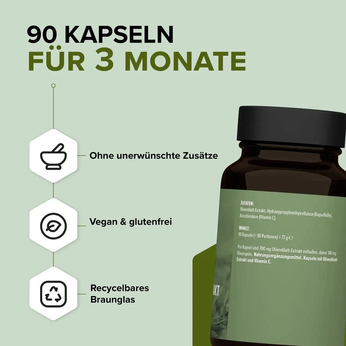 Olivenblatt Extrakt kaufen -  edubily Extrakte  - Fitness Onlineshop