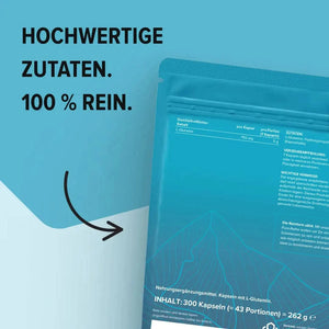 PURE Glutamin Kapseln kaufen -  edubily Glutamin  - Fitness Onlineshop