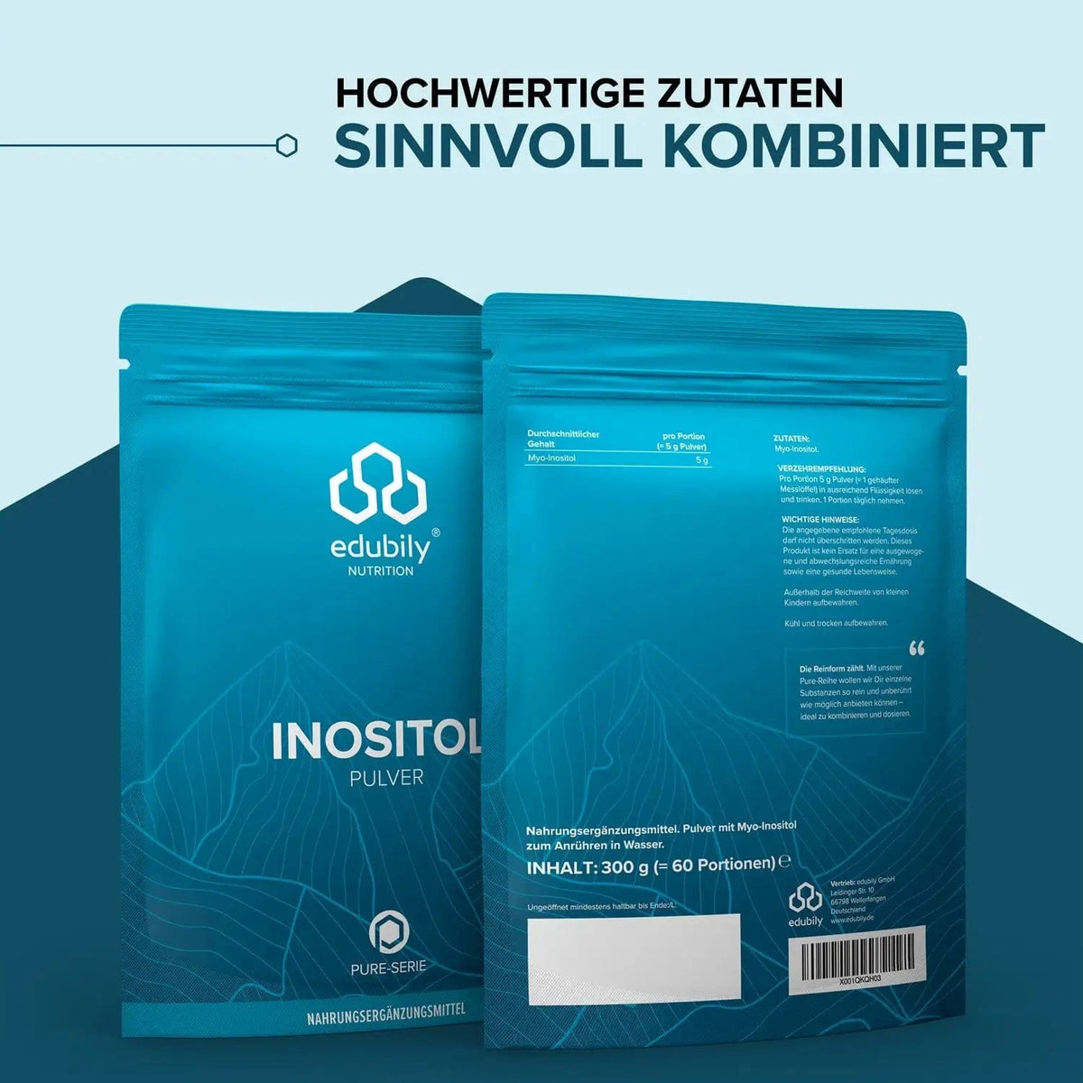 PURE Inositol Pulver kaufen -  edubily Nootropika  - Fitness Onlineshop