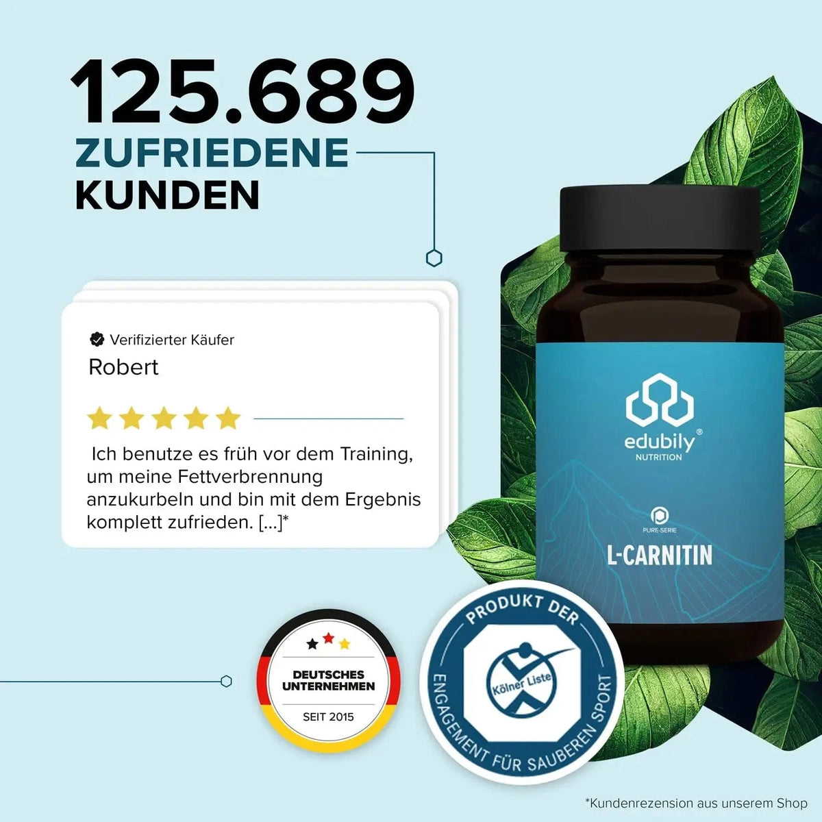 PURE L-Carnitin kaufen -  edubily Weitere Aminosäuren  - Fitness Onlineshop