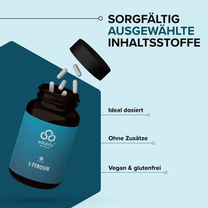 PURE L-Tyrosin Kapseln kaufen -  edubily Weitere Aminosäuren  - Fitness Onlineshop