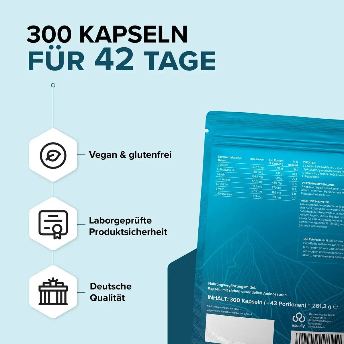 PURE LP7 Aminosäuren kaufen -  edubily Weitere Aminosäuren  - Fitness Onlineshop