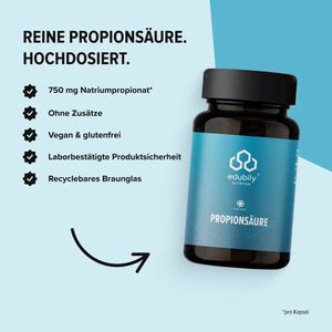 PURE Propionsäure Kapseln kaufen -  edubily Verdauung  - Fitness Onlineshop