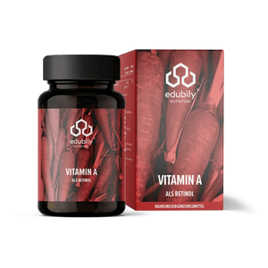 Vitamin A (reines Retinol) 180 Kapseln kaufen -  edubily Vitamine  - Fitness Onlineshop