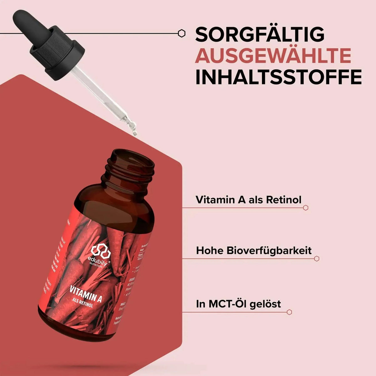 Vitamin A (reines Retinol) kaufen -  edubily Vitamine  - Fitness Onlineshop