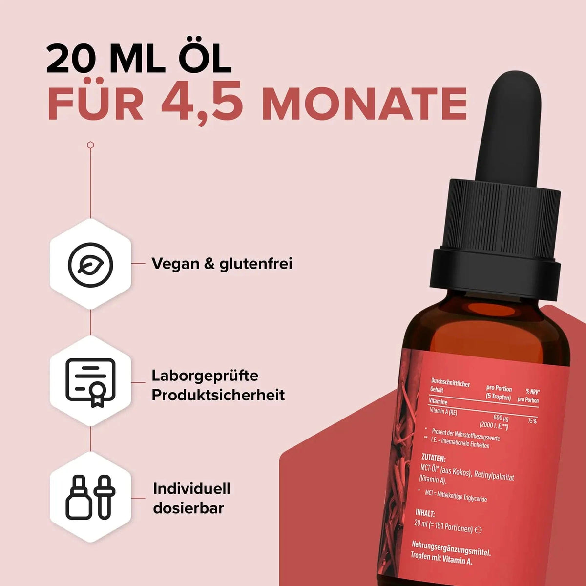 Vitamin A (reines Retinol) kaufen -  edubily Vitamine  - Fitness Onlineshop