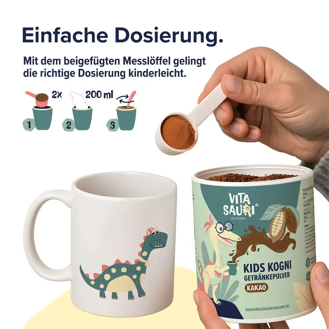 Vitasauri® Kids Kogni Getränkepulver kaufen -  edubily Vitamine  - Fitness Onlineshop