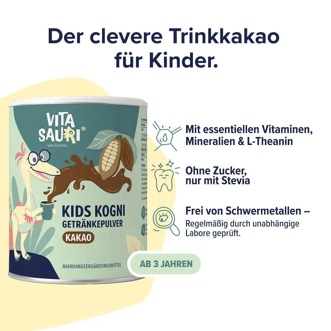 Vitasauri® Kids Kogni Getränkepulver kaufen -  edubily Vitamine  - Fitness Onlineshop