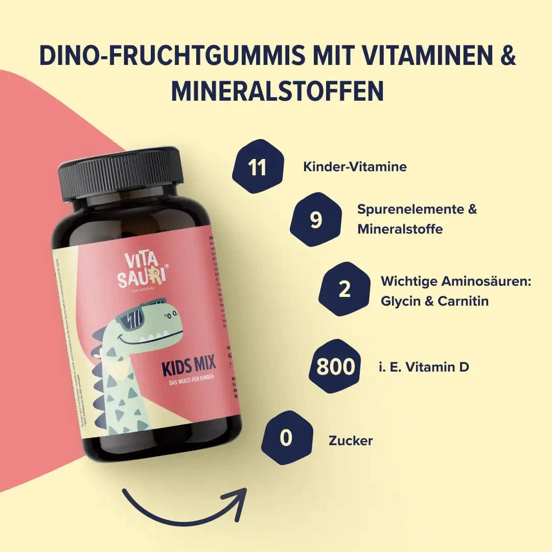 Vitasauri® Kids Mix kaufen -  edubily Vitamine  - Fitness Onlineshop