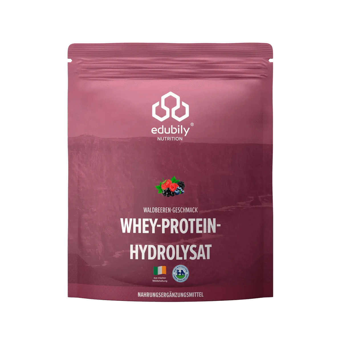 Whey-Hydrolysat Pulver aus Weidemilch Waldbeere kaufen -  edubily Whey Proteinpulver  - Fitness Onlineshop