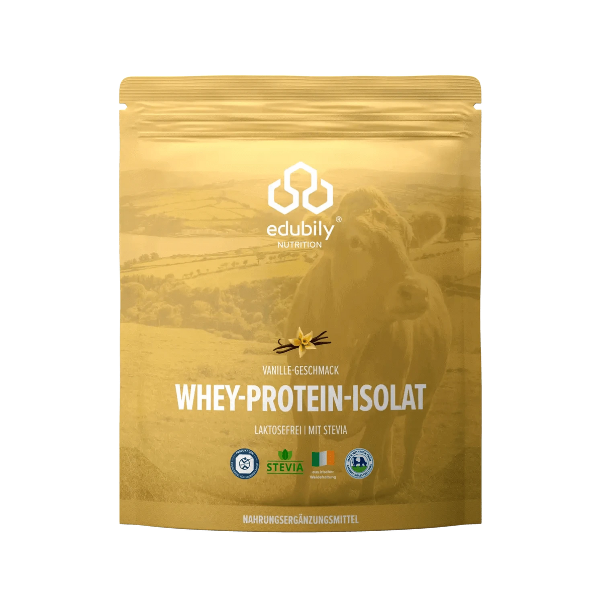Whey-Isolat Pulver aus Weidemilch Vanille kaufen -  edubily Whey Proteinpulver  - Fitness Onlineshop