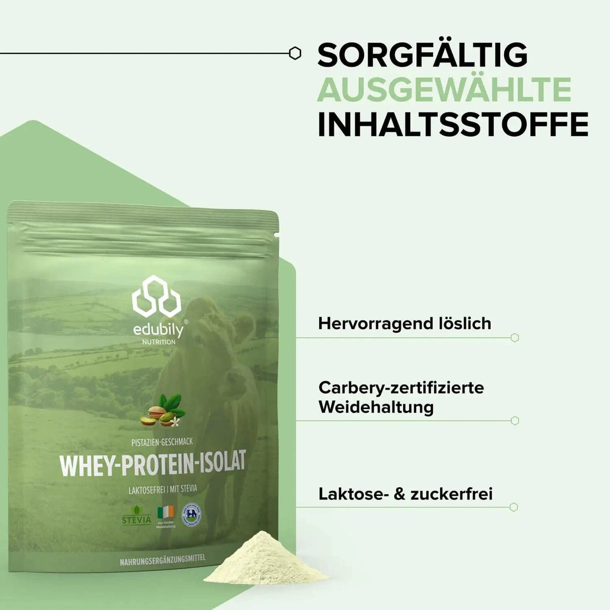 Whey-Isolat Pulver aus Weidemilch kaufen -  edubily Whey Proteinpulver  - Fitness Onlineshop