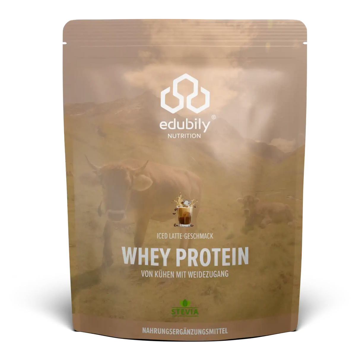 Whey Protein Konzentrat Iced Latte kaufen -  edubily Whey Proteinpulver  - Fitness Onlineshop