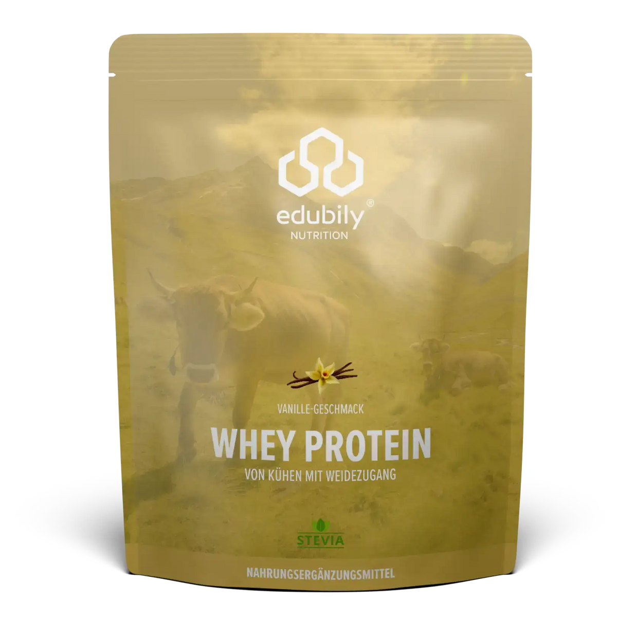 Whey Protein Konzentrat Vanille kaufen -  edubily Whey Proteinpulver  - Fitness Onlineshop