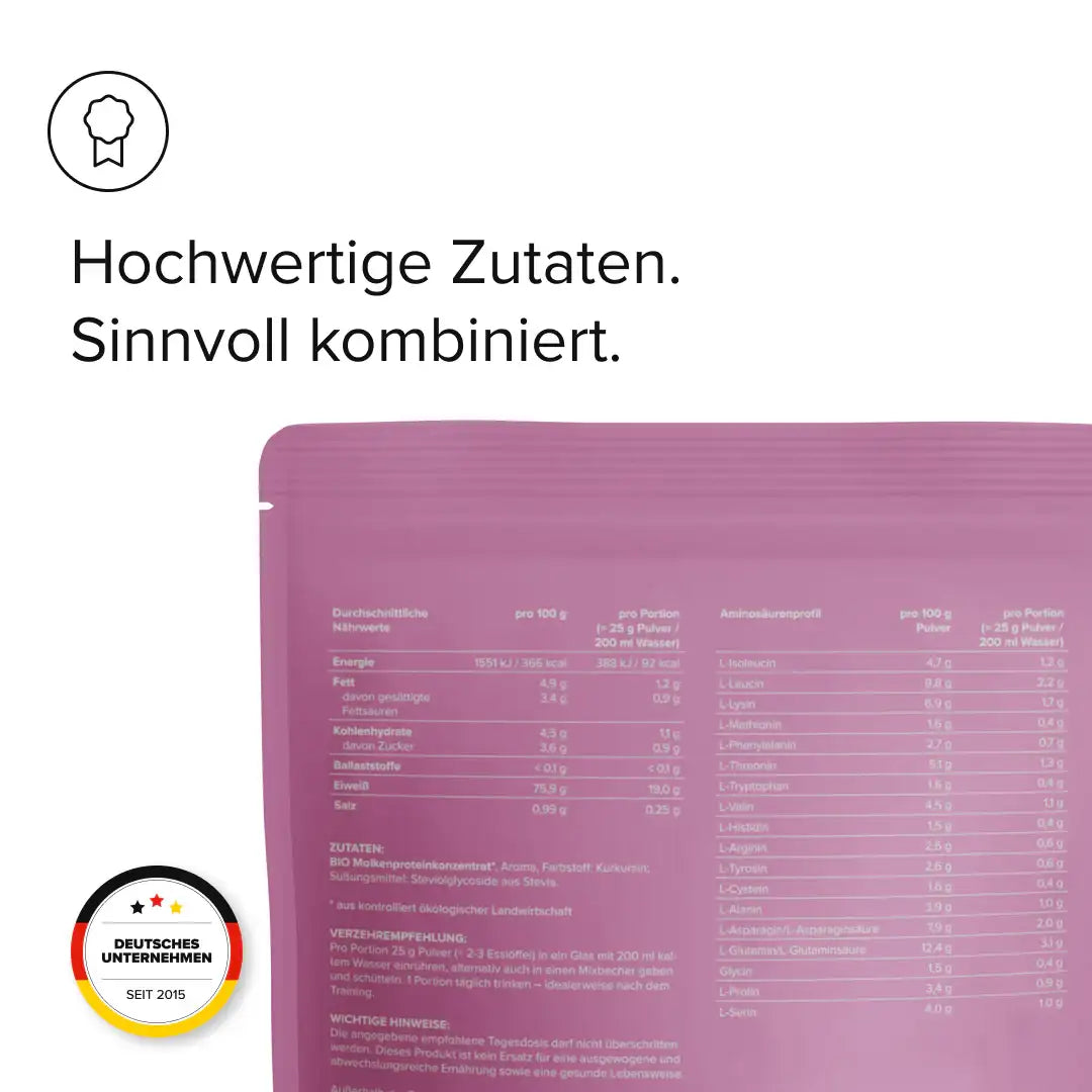 Whey Protein Konzentrat kaufen -  edubily Whey Proteinpulver  - Fitness Onlineshop