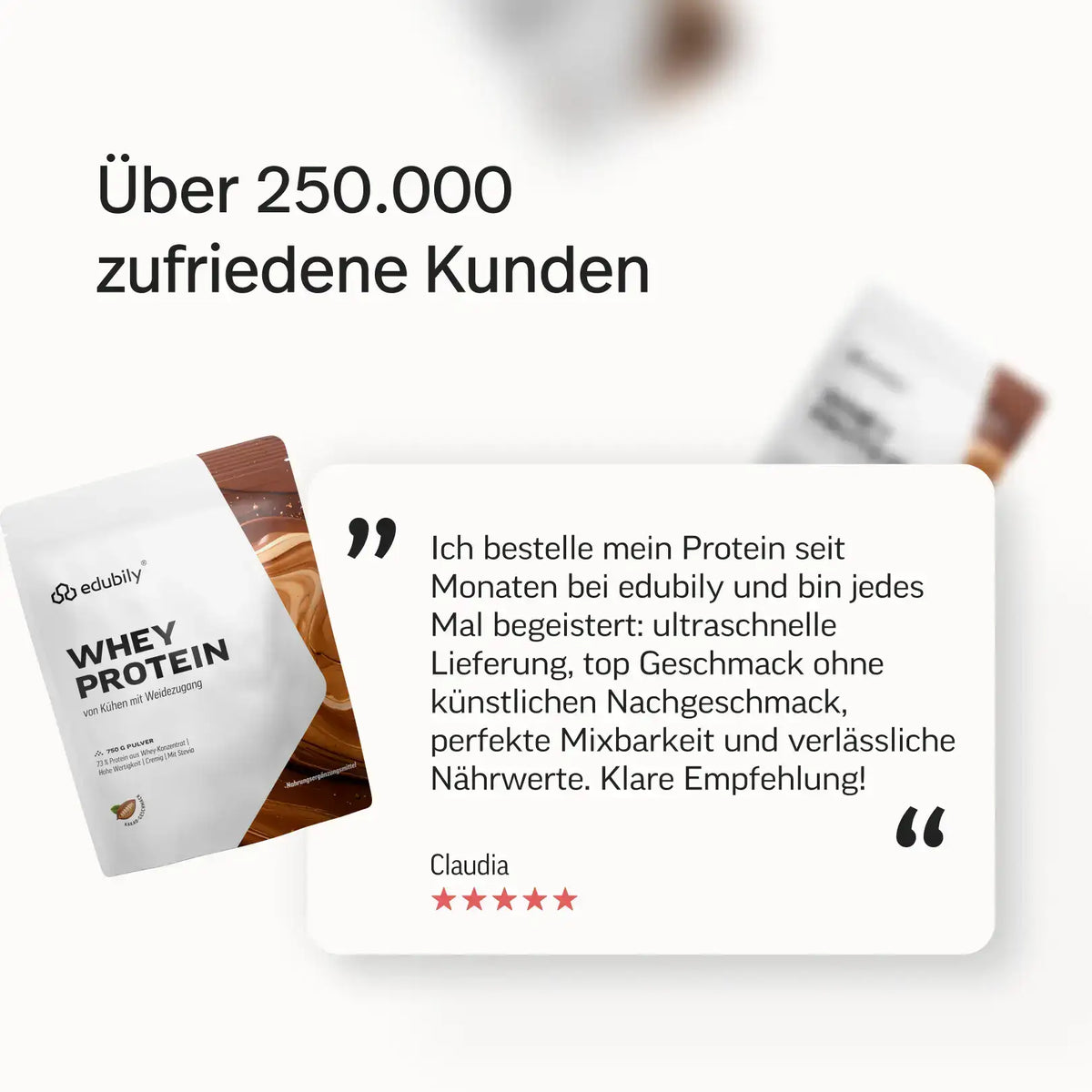 Whey Protein Konzentrat kaufen -  edubily Whey Proteinpulver  - Fitness Onlineshop