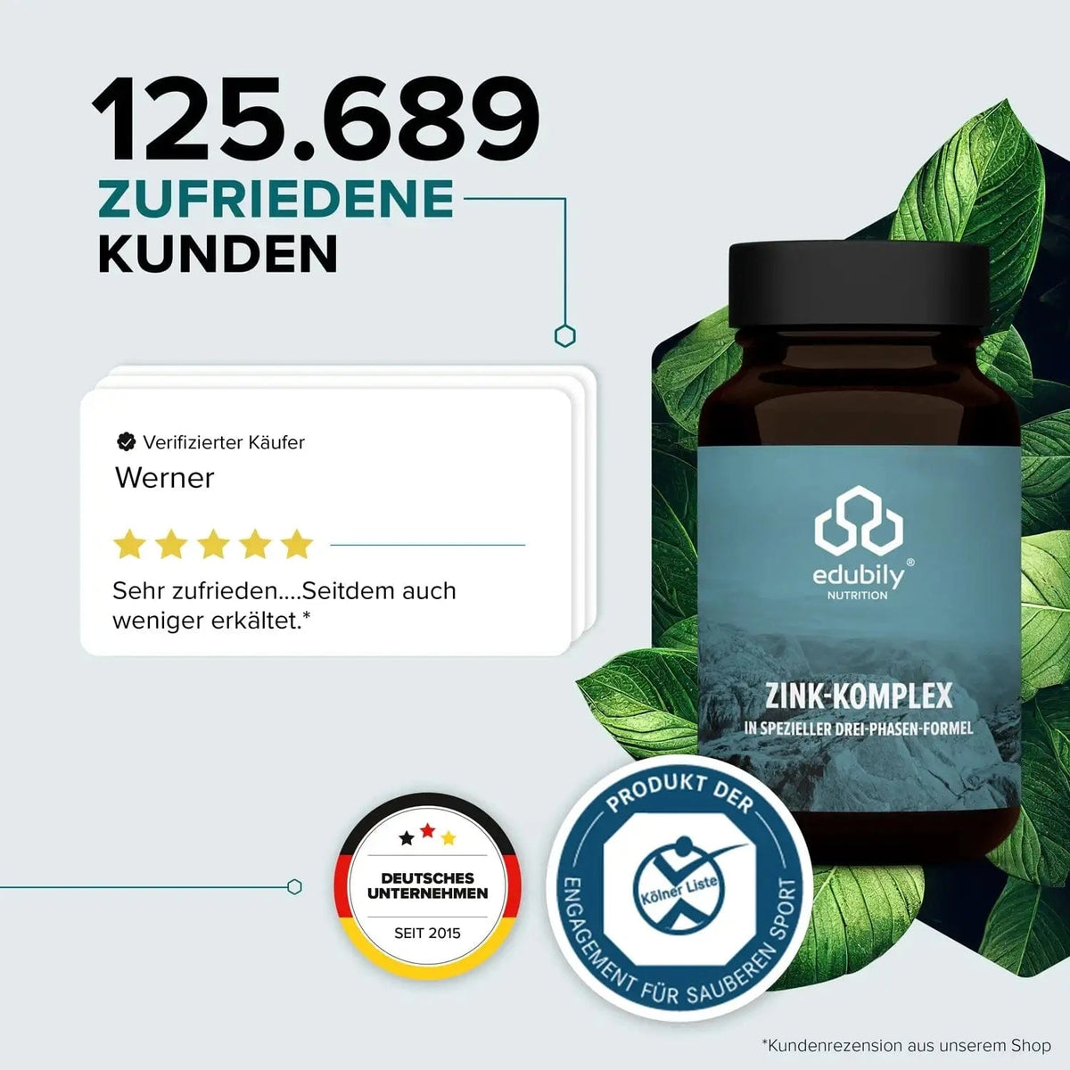 Zink-Komplex Kapseln kaufen -  edubily Zink  - Fitness Onlineshop
