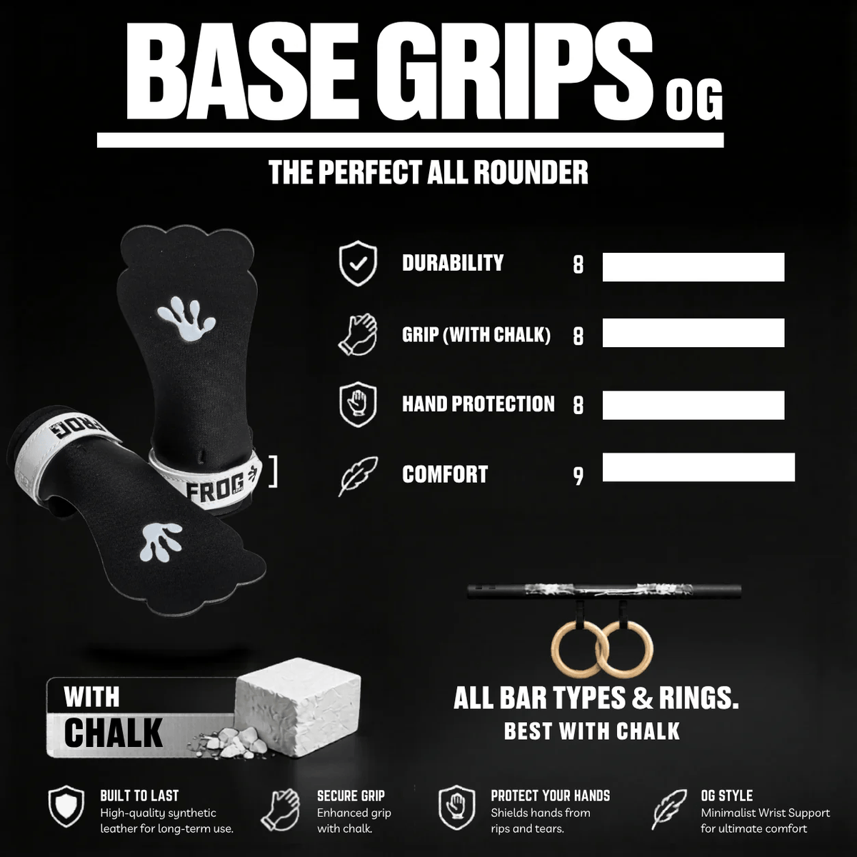 Frog Grips Base kaufen -  Frog Grips Gymnastics Grips  - Fitness Onlineshop