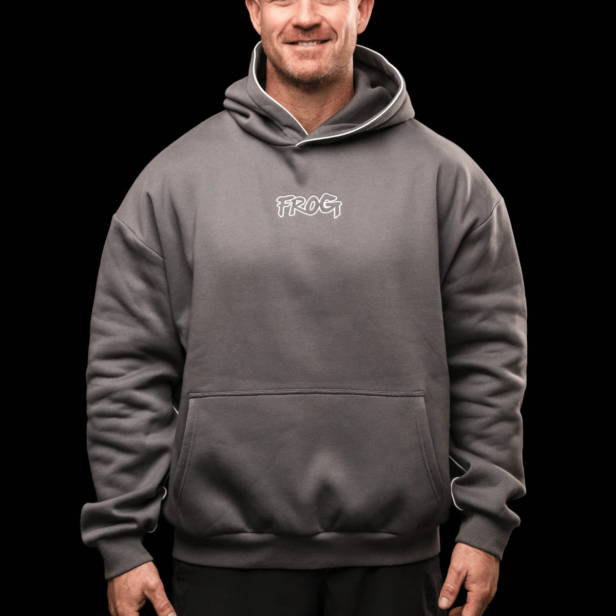 Frog Grips Hoodie Unisex (Grau) kaufen -  Frog Grips Oberteile Herren  - Fitness Onlineshop