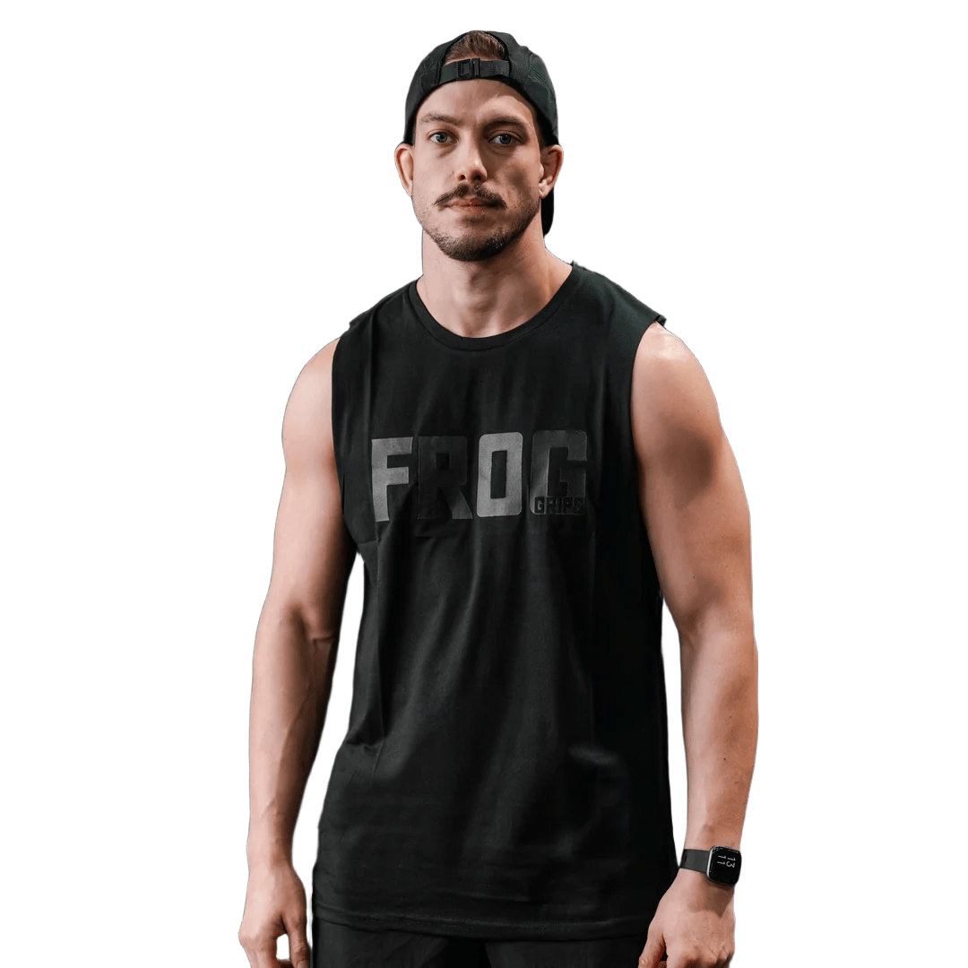 Frog Unisex Muscle T-Shirt L / Schwarz kaufen -  Frog Grips Oberteile Herren  - Fitness Onlineshop