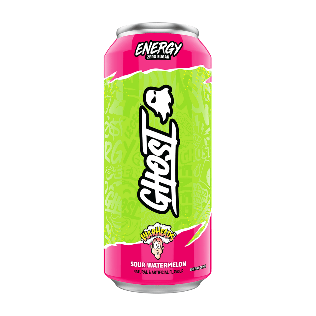 Ghost Energy Drink 500 ml / Warheads Sour Watermelon kaufen -  Ghost Energiedrinks  - Fitness Onlineshop
