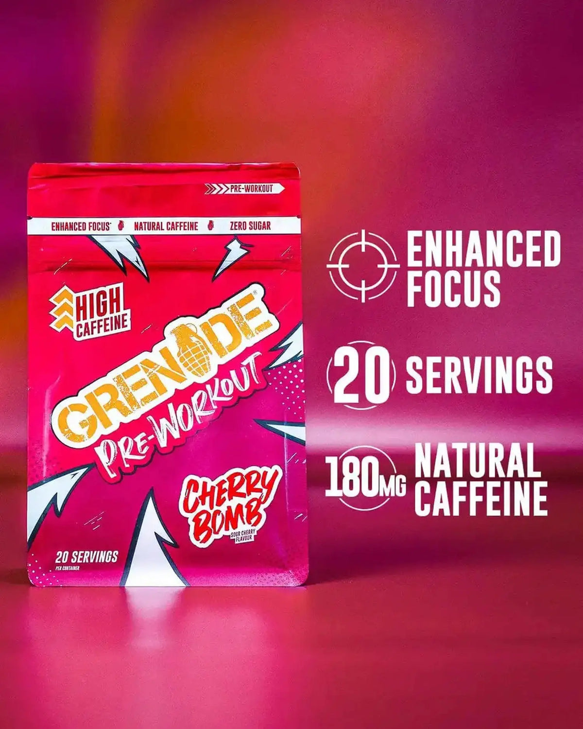 Grenade Grenade Pre-Workout (330 g) Cherry Bomb kaufen bei haghpowered.com