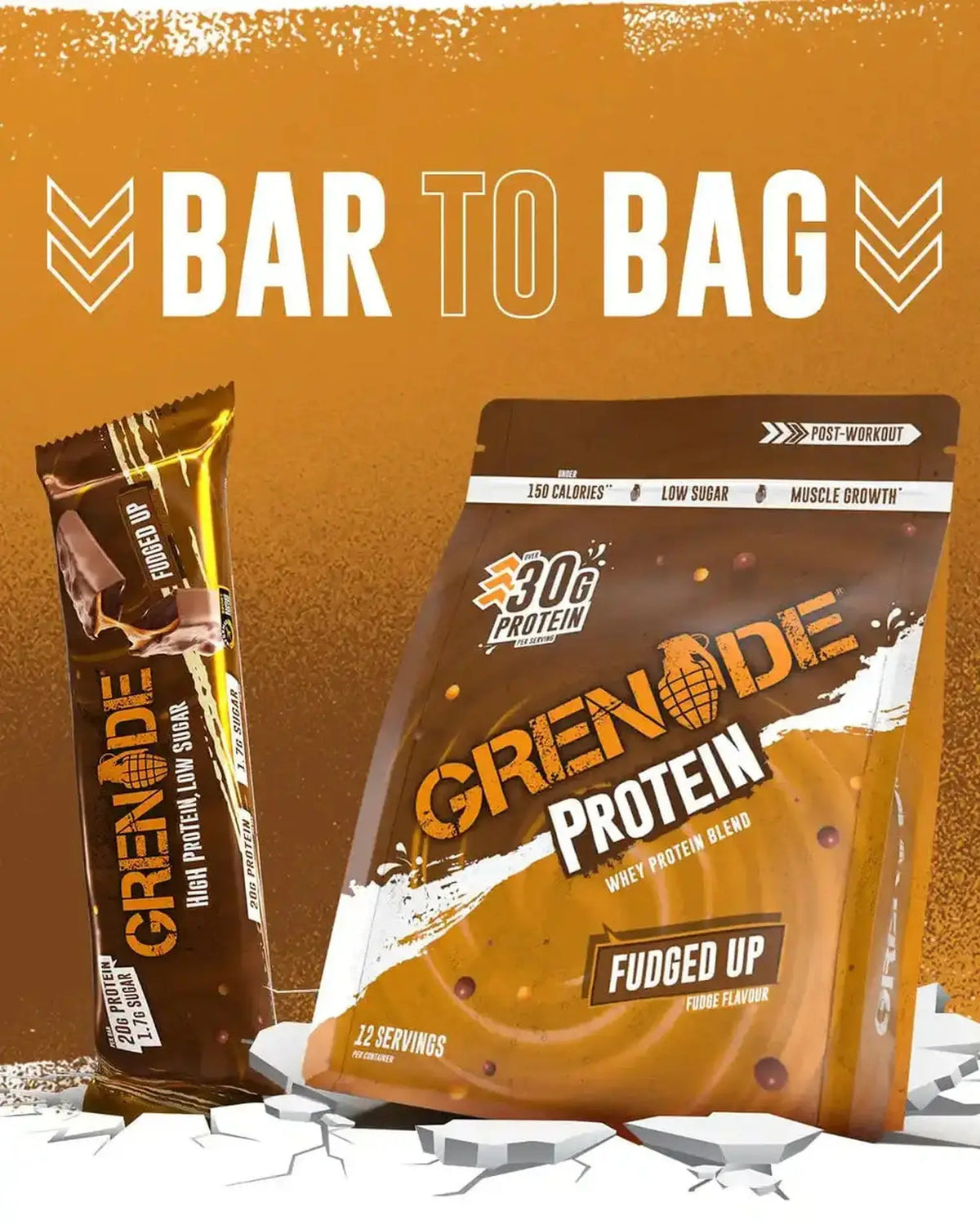 Grenade Grenade Protein Blend (Whey) Fudged Up 480 g kaufen bei haghpowered.com