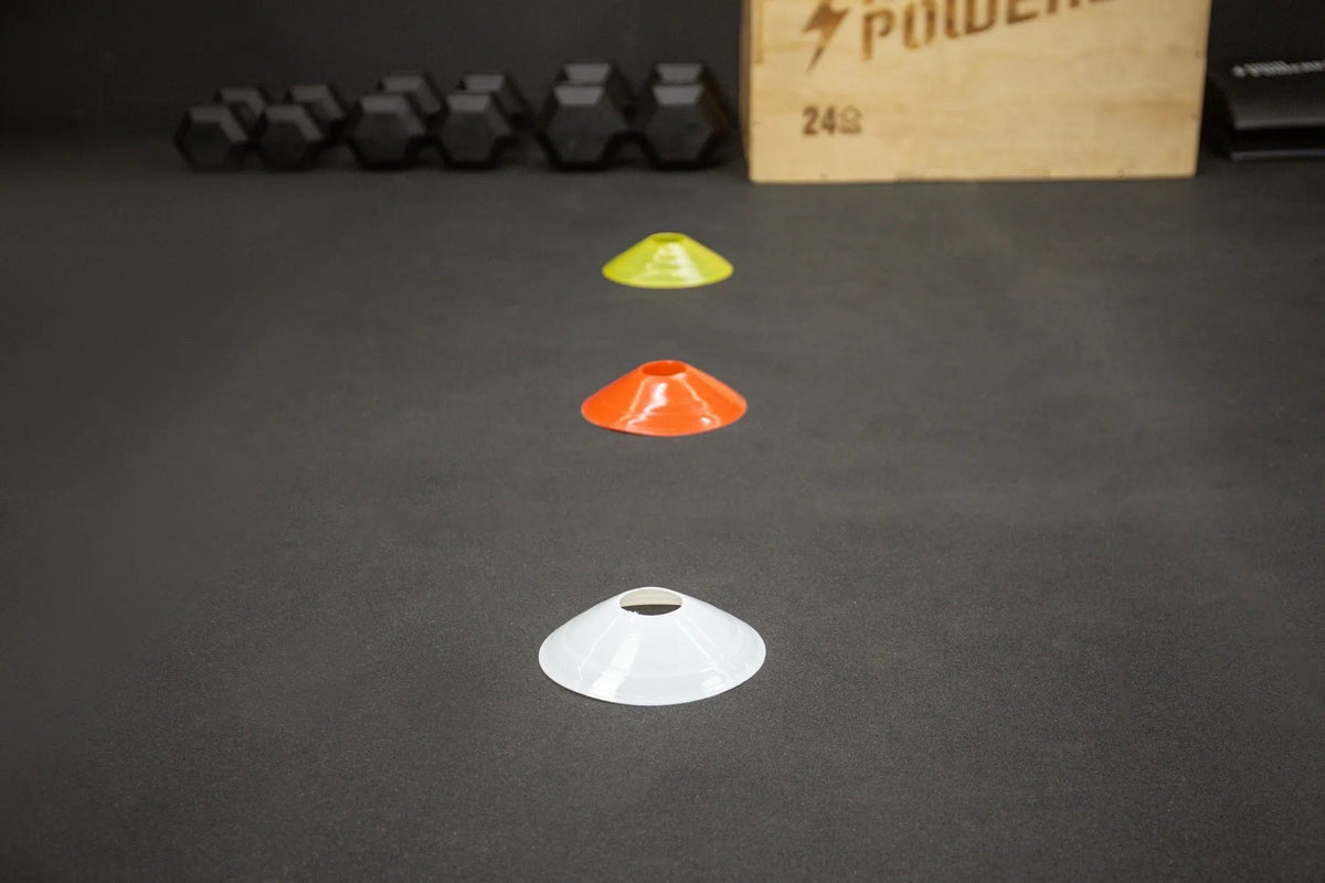 Agility Cones (50 Pack mit Ständer) kaufen -  HighPowered Agility Training  - Fitness Onlineshop
