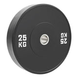 HighPowered Bumper Plates (Black) 25kg kaufen bei haghpowered.com