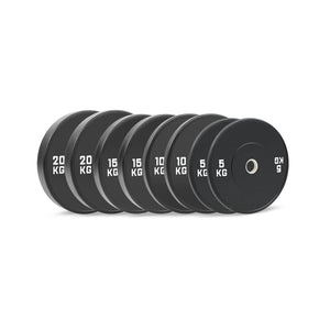 HighPowered Bumper Plates Set (Black) Advanced (100 kg) kaufen bei haghpowered.com