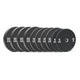 HighPowered Bumper Plates Set (Black) Elite (130 kg) kaufen bei haghpowered.com